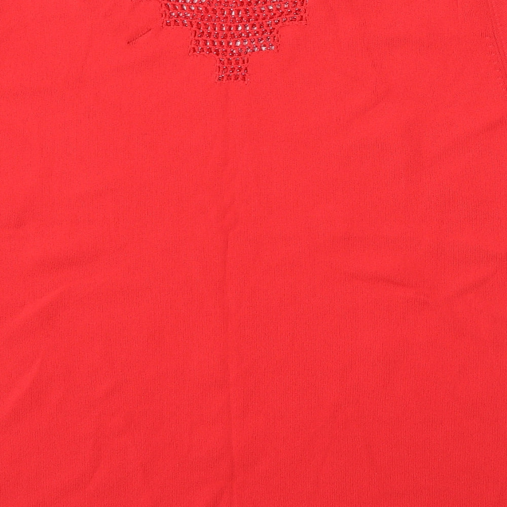 Womens UK Size L Casamia Red Pullover Jumper