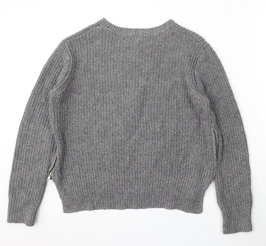 Womens UK Size M H&M Grey Pullover Jumper