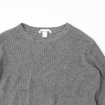 Womens UK Size M H&M Grey Pullover Jumper