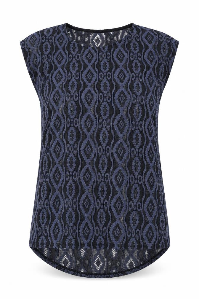 Womens UK Size S NEXT Blue Basic T-Shirt