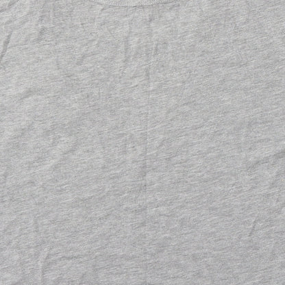 Womens UK Size S Pull&Bear Grey Basic T-Shirt