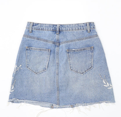 Womens UK Size 8 Denim & Co. A-Line Denim Skirt