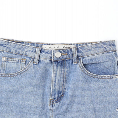 Womens UK Size 8 Denim & Co. A-Line Denim Skirt