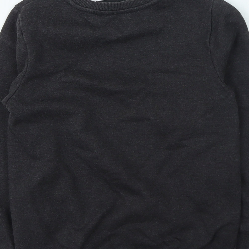 Preworn Boys Grey Cotton Pullover Sweatshirt Size 7 Years Pullover - FORTNITE