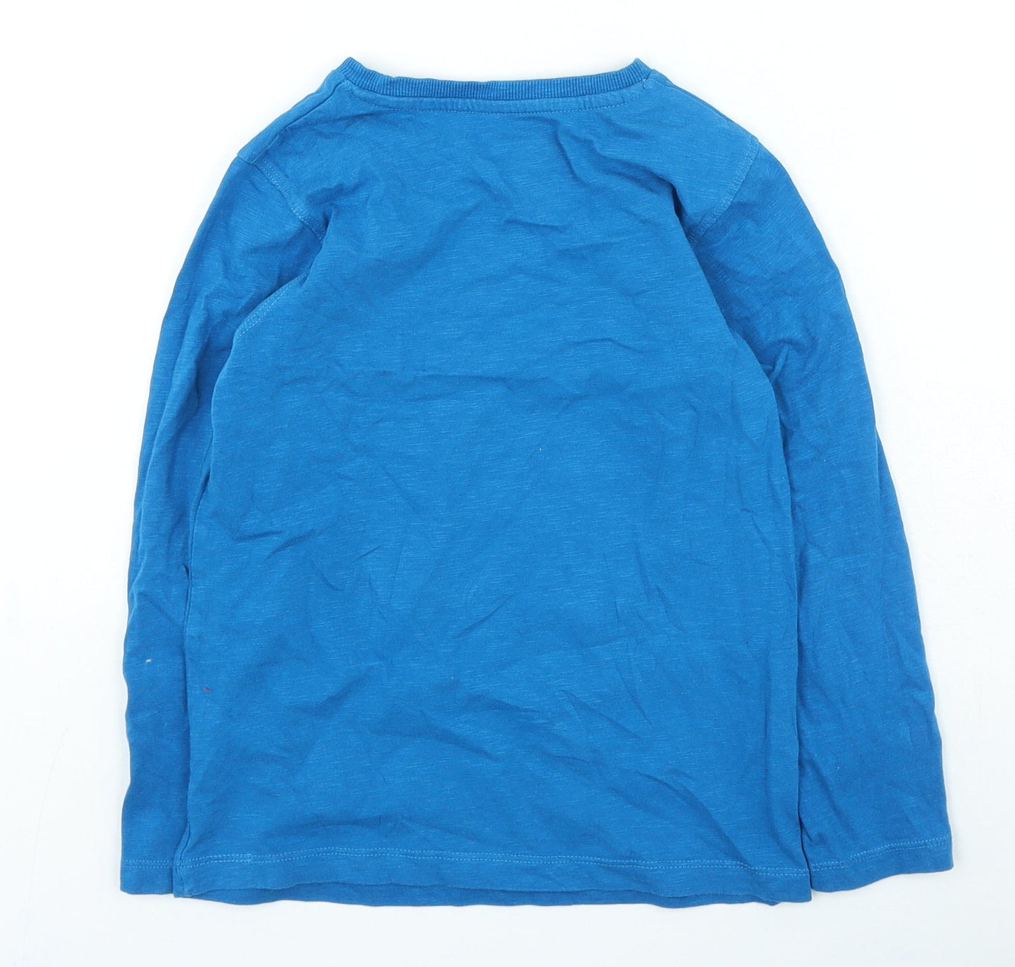 urban dept Boys Blue Geometric Cotton Basic Casual Size 7 Years Round Neck Pullover - Next Level Skills