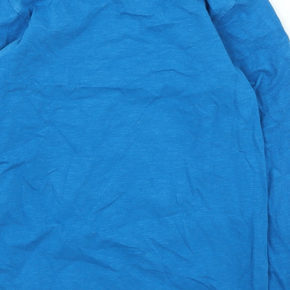urban dept Boys Blue Geometric Cotton Basic Casual Size 7 Years Round Neck Pullover - Next Level Skills