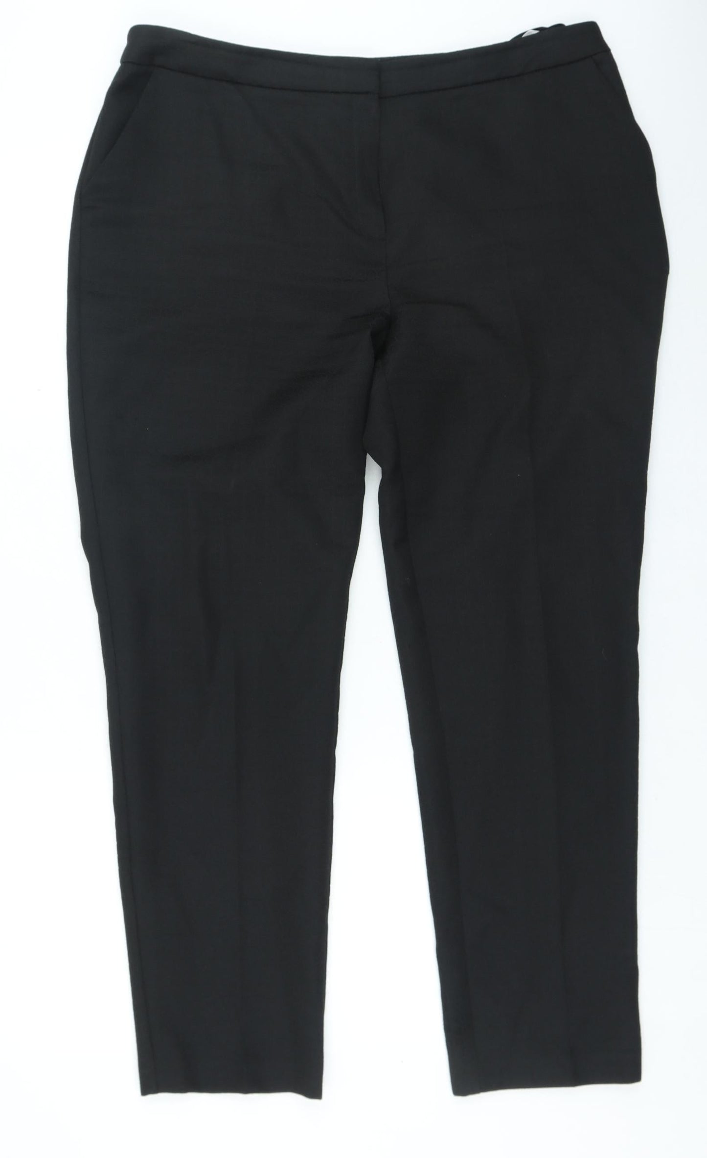 Womens UK Size 12 Dunnes Stores Regular Fit  Black Trousers