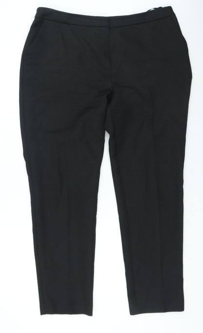 Womens UK Size 12 Dunnes Stores Regular Fit  Black Trousers