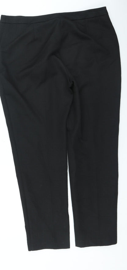 Womens UK Size 12 Dunnes Stores Regular Fit  Black Trousers