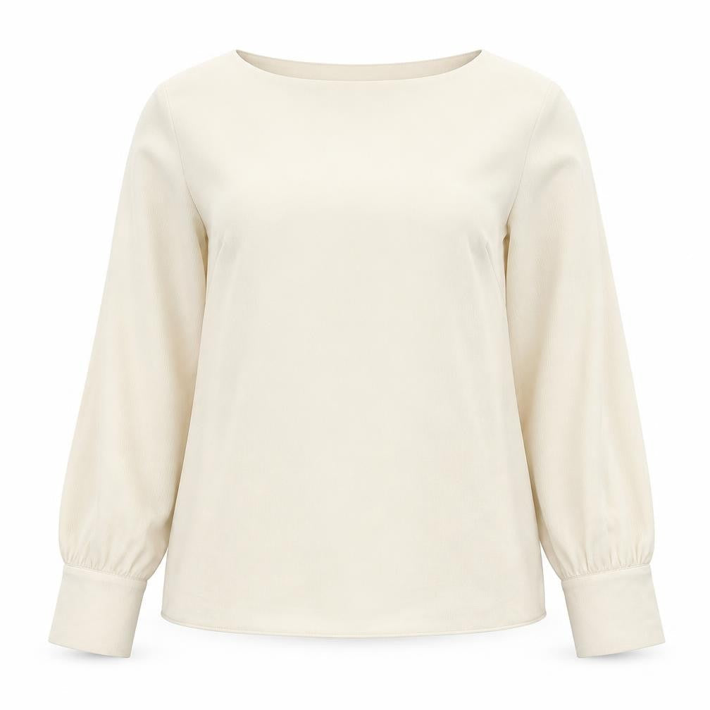 Womens UK Size 12 H&M Beige Basic Blouse