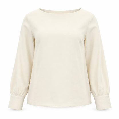 Womens UK Size 12 H&M Beige Basic Blouse