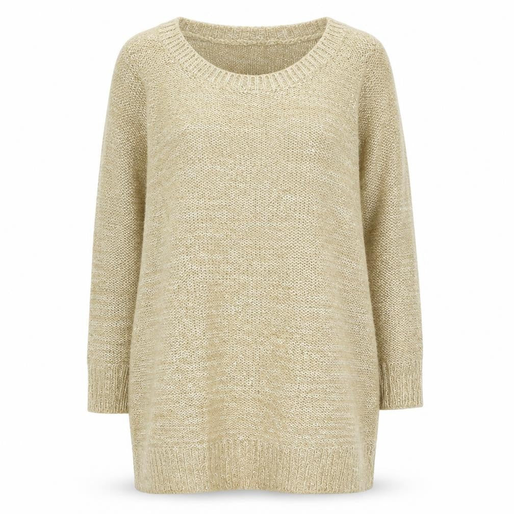 Womens UK Size 14 F&F Gold Pullover Jumper