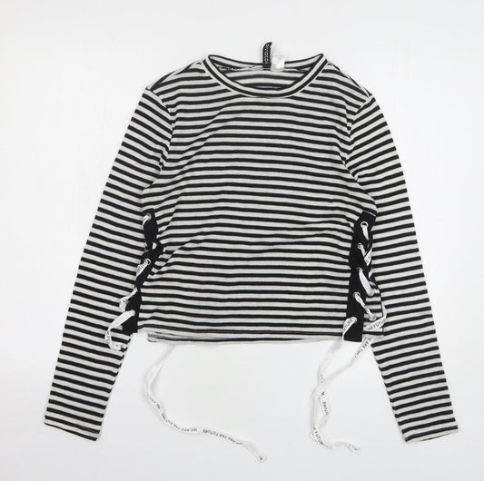 Womens UK Size M H&M Black Pullover Jumper