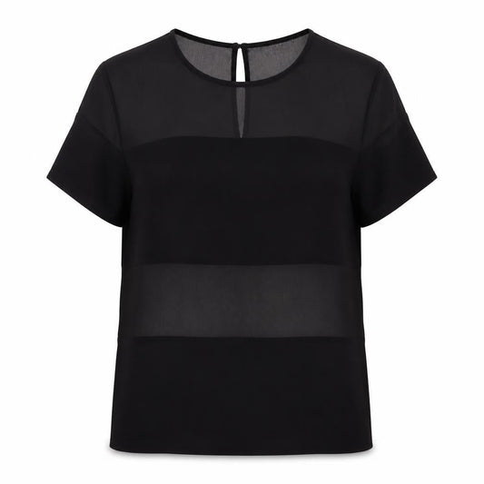 Womens UK Size 12 Miss Selfridge Black Basic Blouse