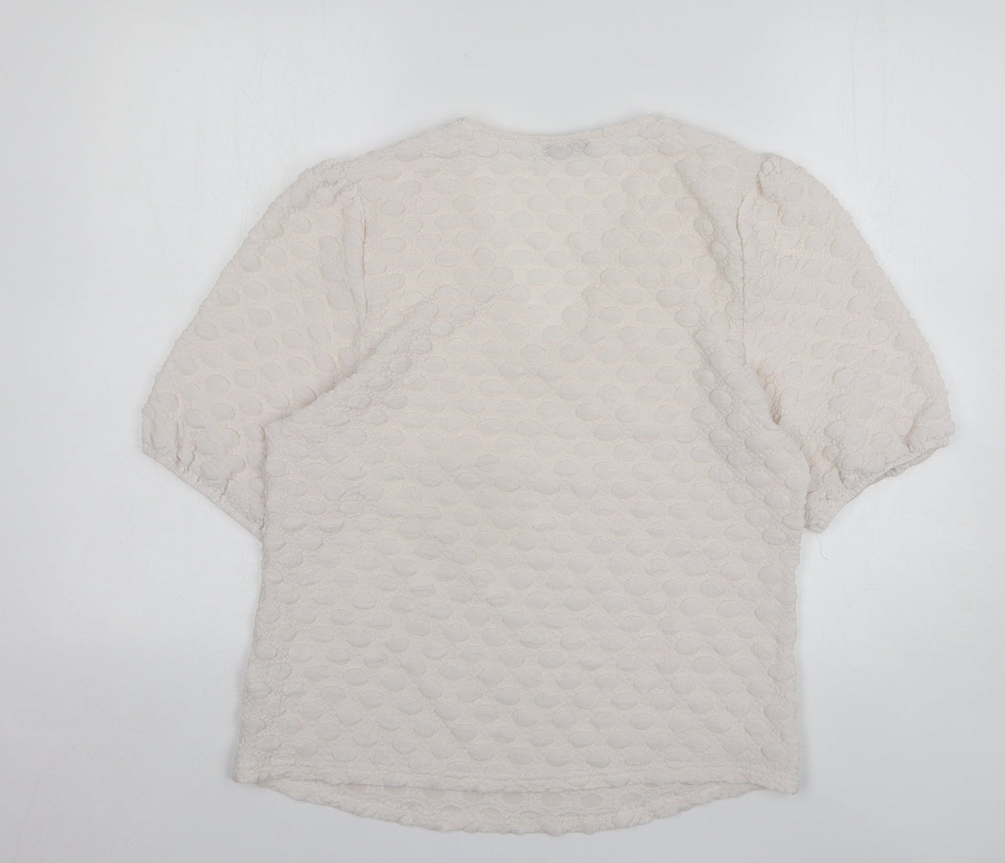 Womens UK Size 12 Gallery White Basic Blouse