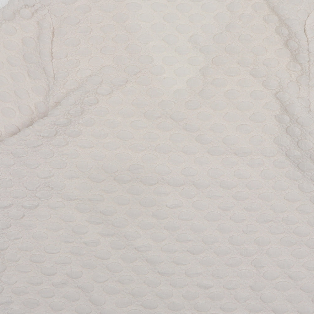 Womens UK Size 12 Gallery White Basic Blouse
