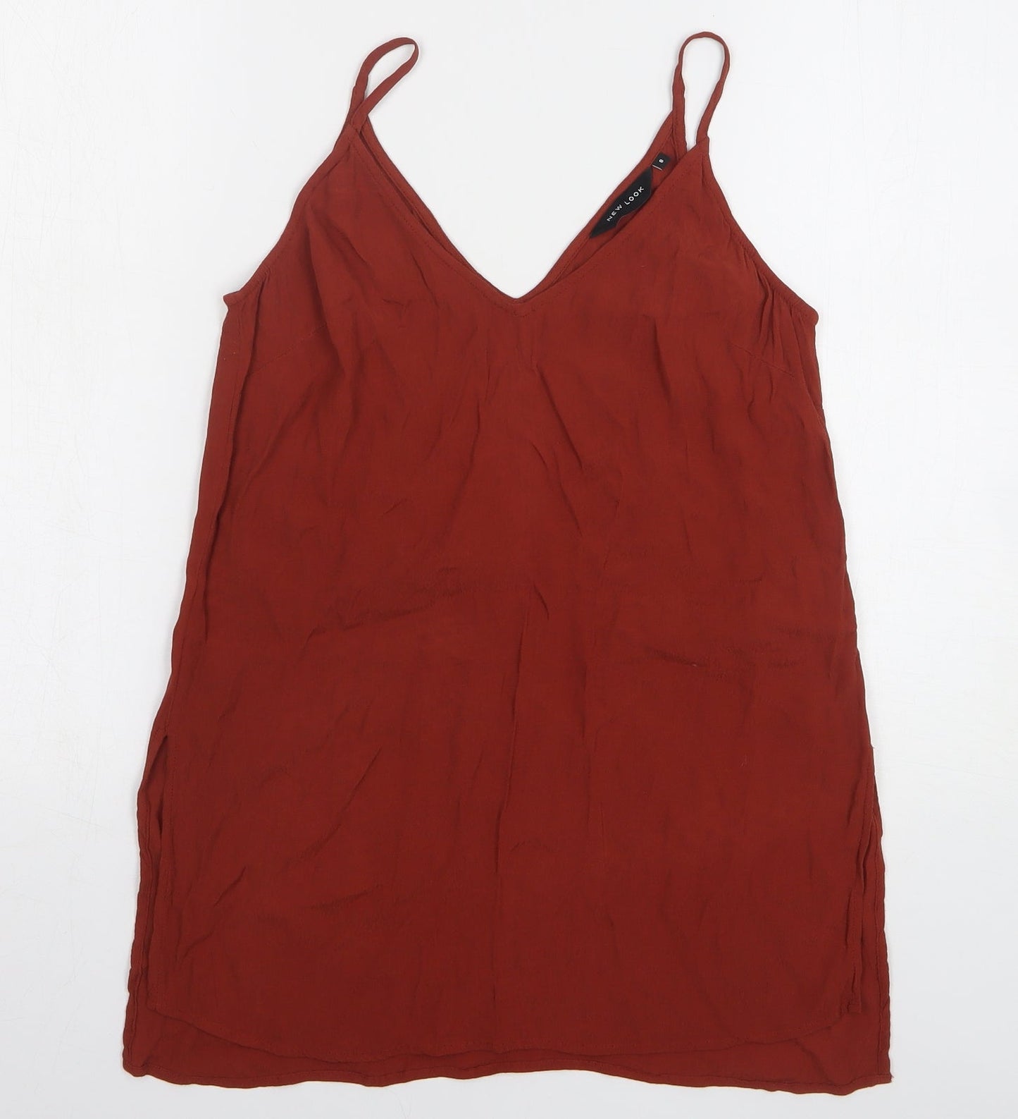 Womens UK Size 8 New Look Orange Camisole Tank