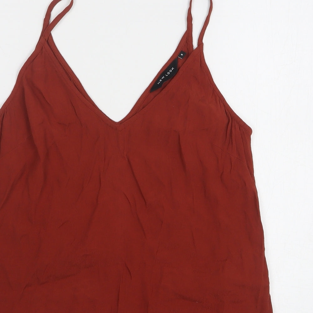 Womens UK Size 8 New Look Orange Camisole Tank
