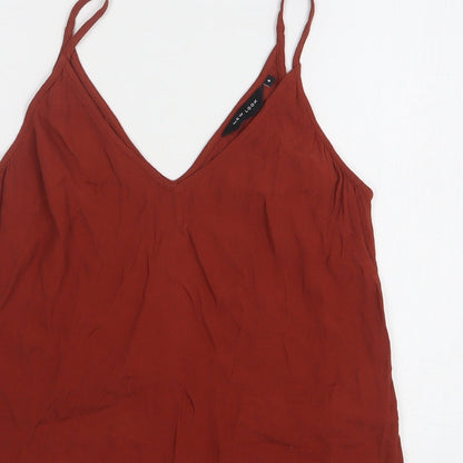Womens UK Size 8 New Look Orange Camisole Tank
