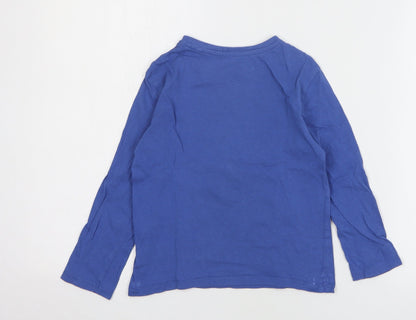 Primark Boys Black Cotton Basic T-Shirt Size 5-6 Years Round Neck Pullover - Dinosaur