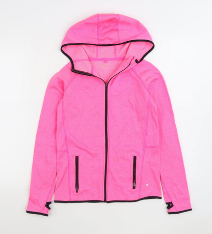 Work Out Womens Pink Jacket Size 8 Zip