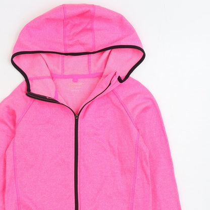 Work Out Womens Pink Jacket Size 8 Zip
