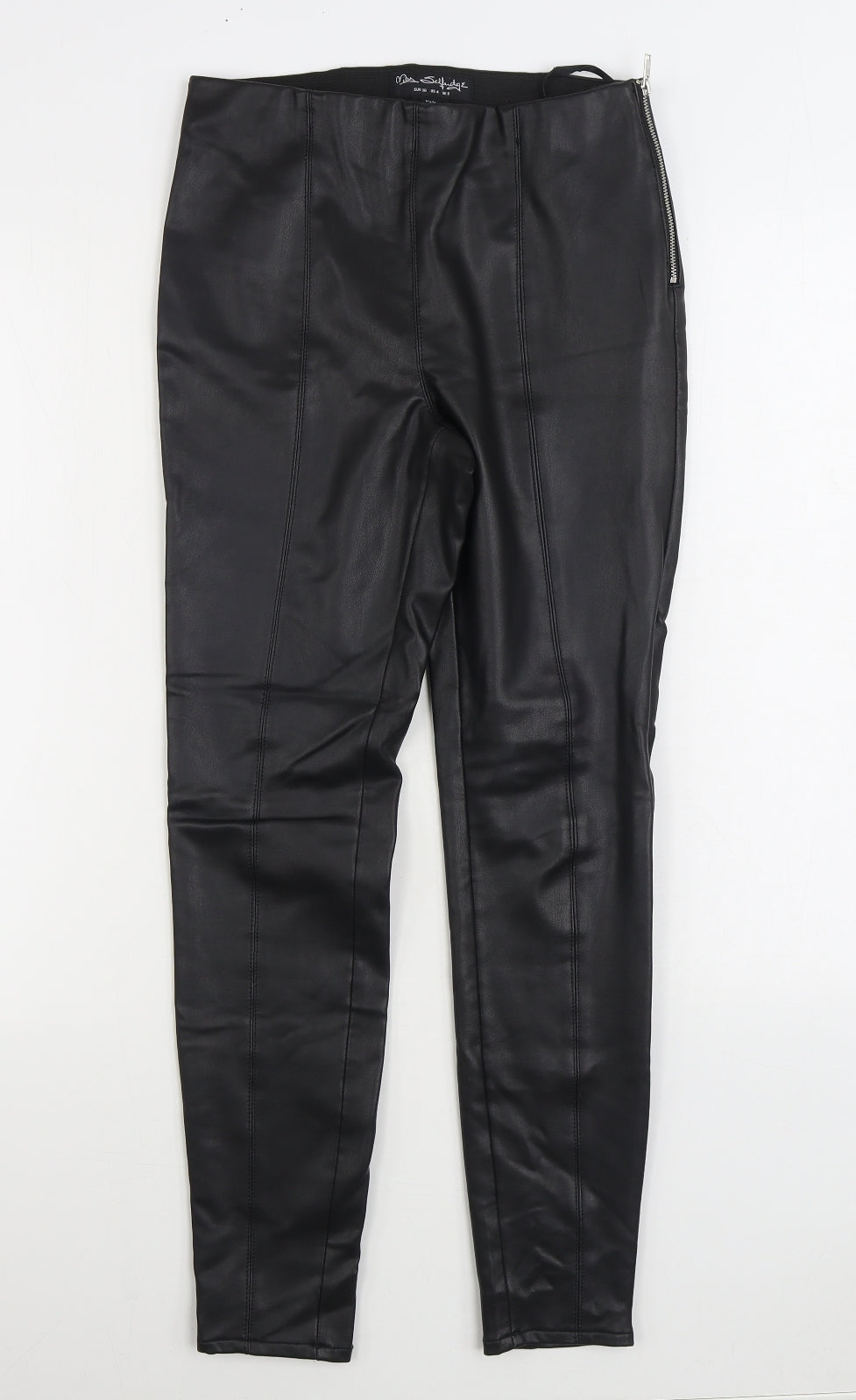 Womens UK Size 8 Miss Selfridge Regular Fit Jegging Black Trousers