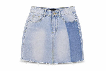 Womens UK Size 4 PRETTYLITTLETHING A-Line Denim Skirt