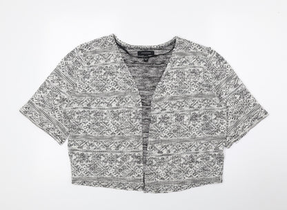 Womens UK Size 14 Atmosphere Grey Cardigan Jumper