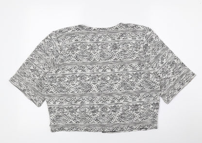 Womens UK Size 14 Atmosphere Grey Cardigan Jumper