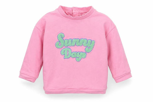 Marks and Spencer Girls Pink Cotton Pullover Jumper Size 3-6 Months Snap - Sunny Days