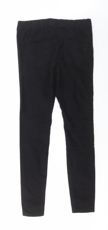 Denim & Co. Womens Black Cotton Jegging Jeans Size 10 L29 in Regular