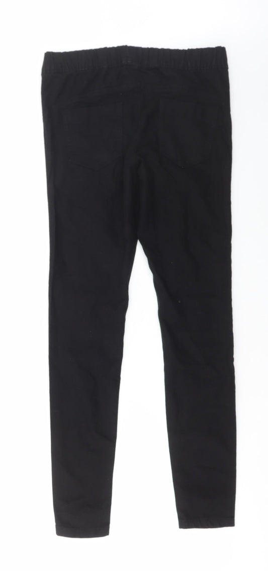 Denim & Co. Womens Black Cotton Jegging Jeans Size 10 L29 in Regular