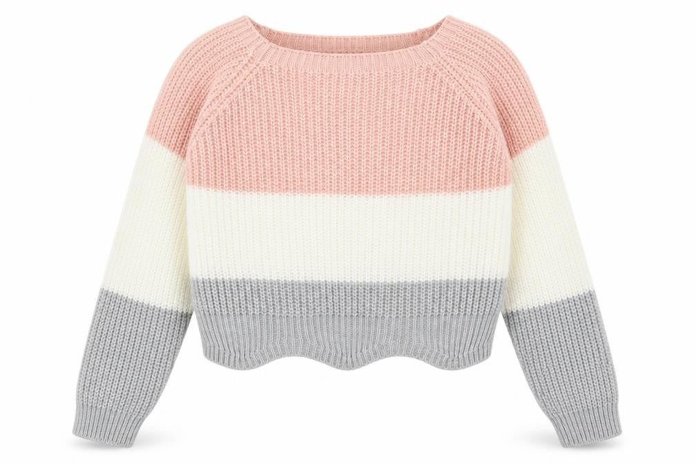 Womens UK Size M Cameo Rose Multicoloured Pullover Jumper