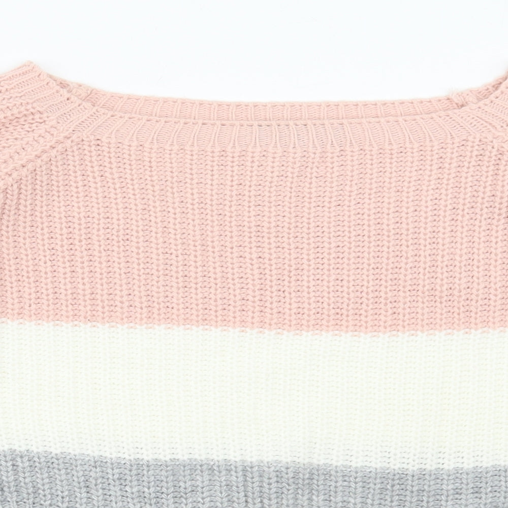 Womens UK Size M Cameo Rose Multicoloured Pullover Jumper