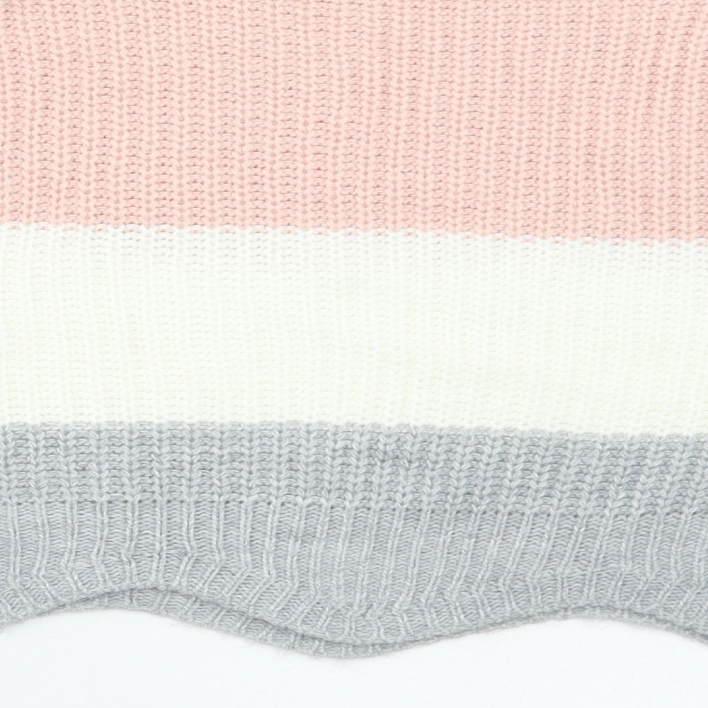 Womens UK Size M Cameo Rose Multicoloured Pullover Jumper