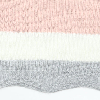 Womens UK Size M Cameo Rose Multicoloured Pullover Jumper