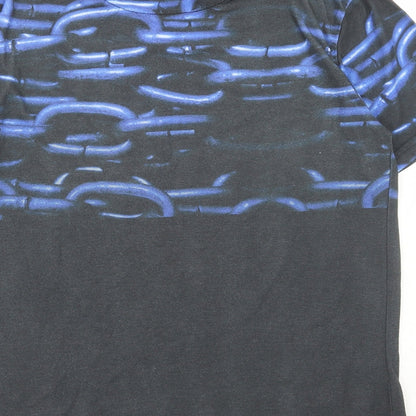 Slave nation Mens Grey Polyester T-Shirt Size S Round Neck