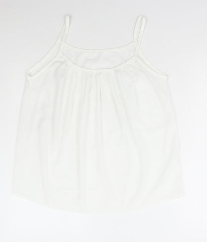 Womens UK Size 3XL Preworn White Camisole Tank