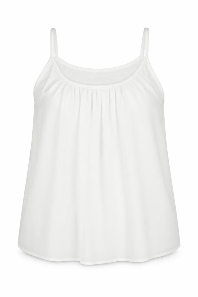 Womens UK Size 3XL Preworn White Camisole Tank