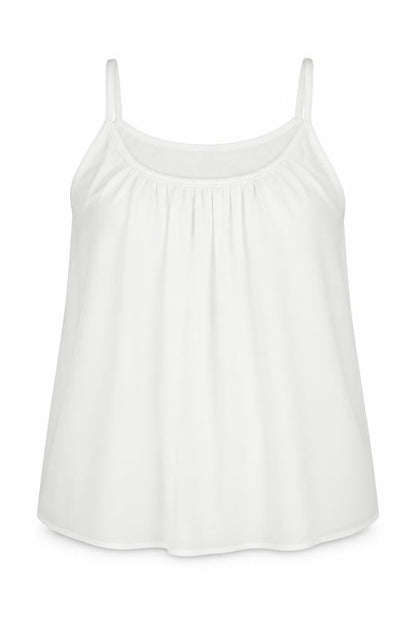 Womens UK Size 3XL Preworn White Camisole Tank
