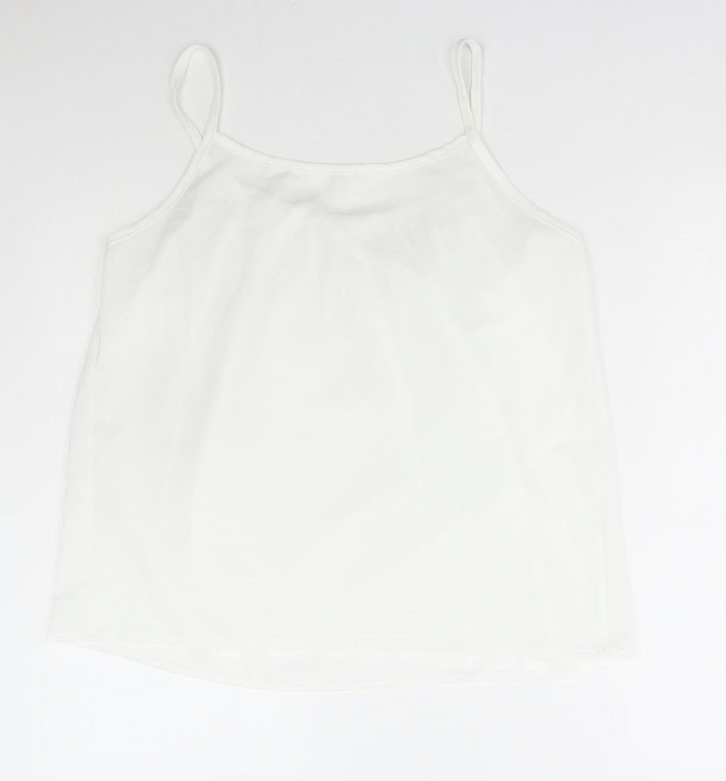 Womens UK Size 3XL Preworn White Camisole Tank