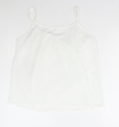 Womens UK Size 3XL Preworn White Camisole Tank