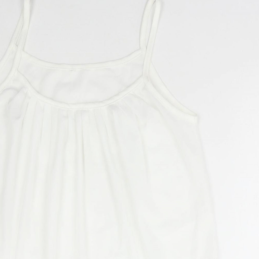 Womens UK Size 3XL Preworn White Camisole Tank