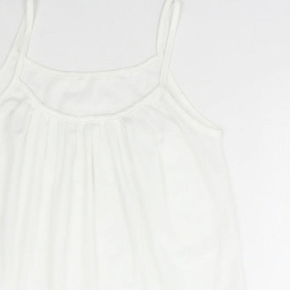 Womens UK Size 3XL Preworn White Camisole Tank
