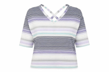 Womens UK Size 12 George Multicoloured Jersey Blouse