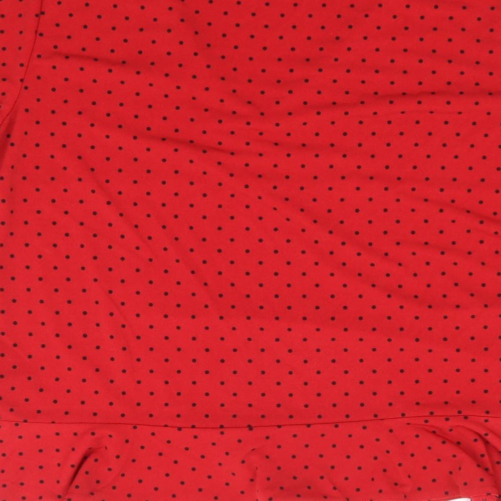 Womens UK Size M Oasis Red Jersey T-Shirt