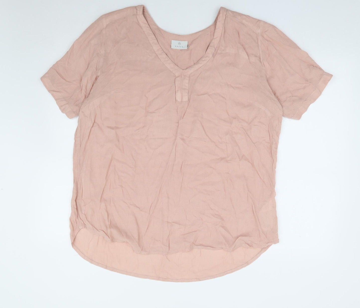 Womens UK Size L Kaffe Pink Basic Blouse