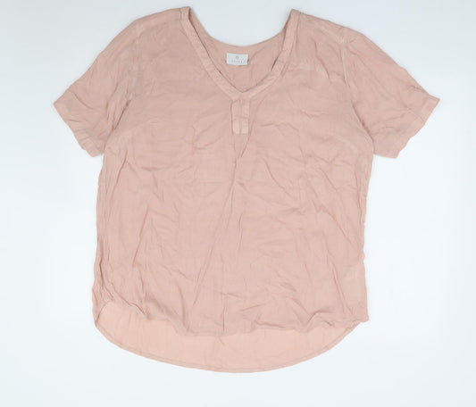 Womens UK Size L Kaffe Pink Basic Blouse