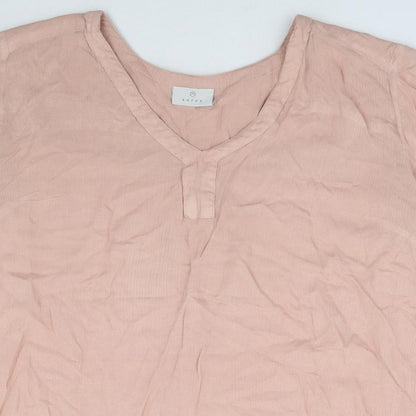 Womens UK Size L Kaffe Pink Basic Blouse